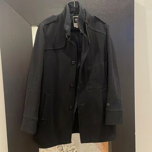 G Star Mens wool garber trench coat